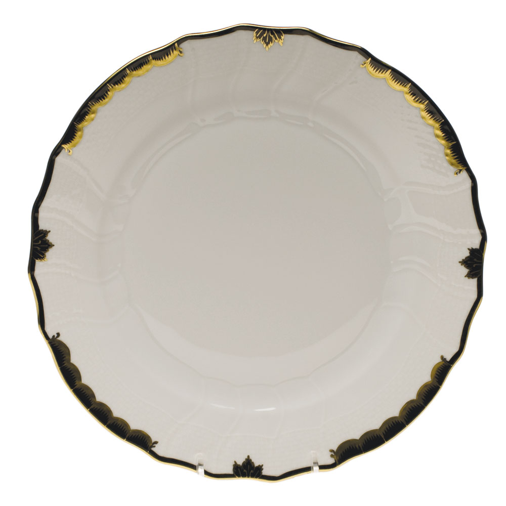 Herend Princess Victoria Black Dinner Plate